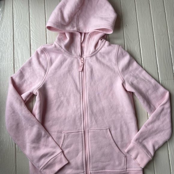 Jumping Beans Soft Pink Girls Zip Hoodie Size 8 Softest Fleece - Picture 2 of 6